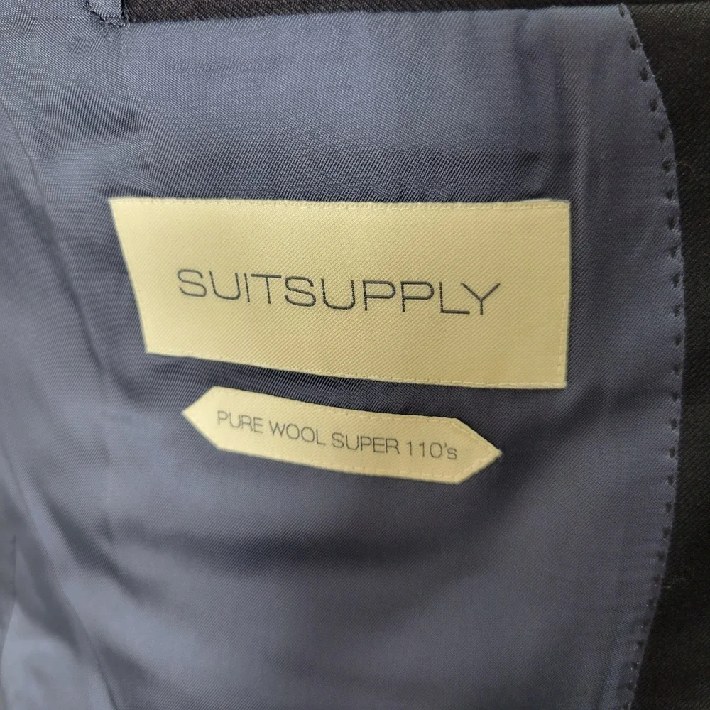 Suitsupply Lazio Int Men's Sport Coat Blazer Surgeon Cuff Deep Navy Vitale 44S - Picture 15 of 16